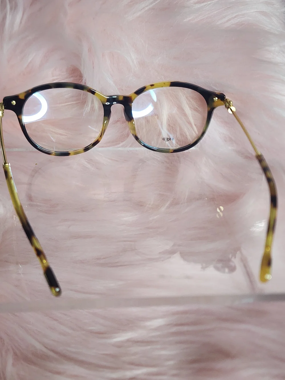 Fred Tortoiseshell Round Glasses - Olive/Black